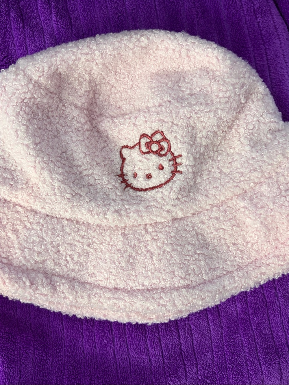Hello Kitty Pink Sherpa Bucket Hat